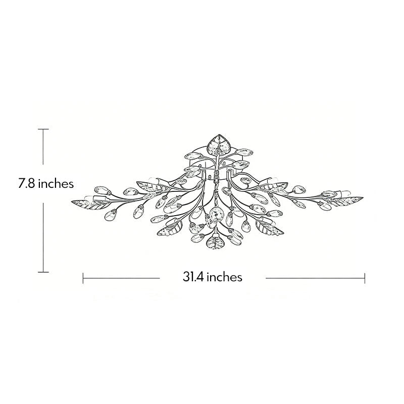 Verdant Crystal Chandelier (31") - LivingLX