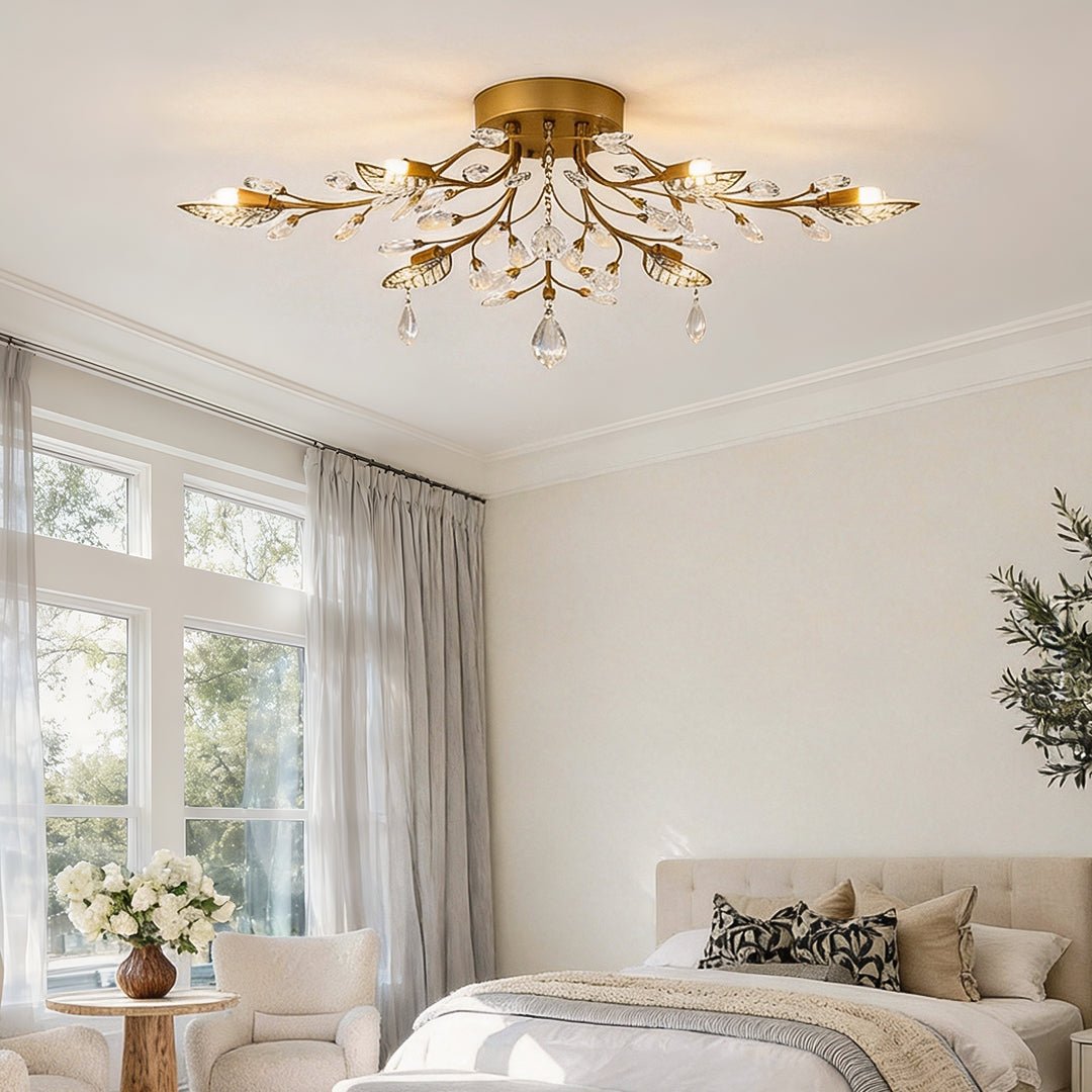 Verdant Crystal Chandelier (31") - LivingLX