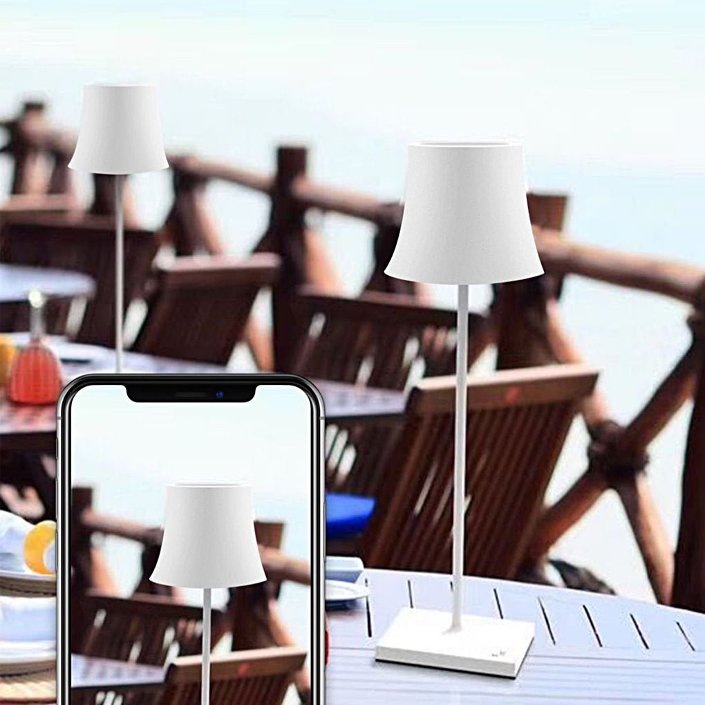 Vesta Cordless Metal Table Lamp (15") - LivingLX