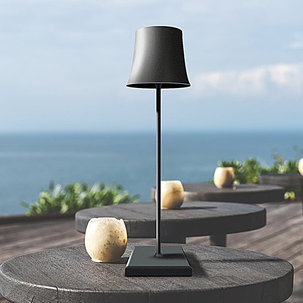 Vesta Cordless Metal Table Lamp (15") - LivingLX