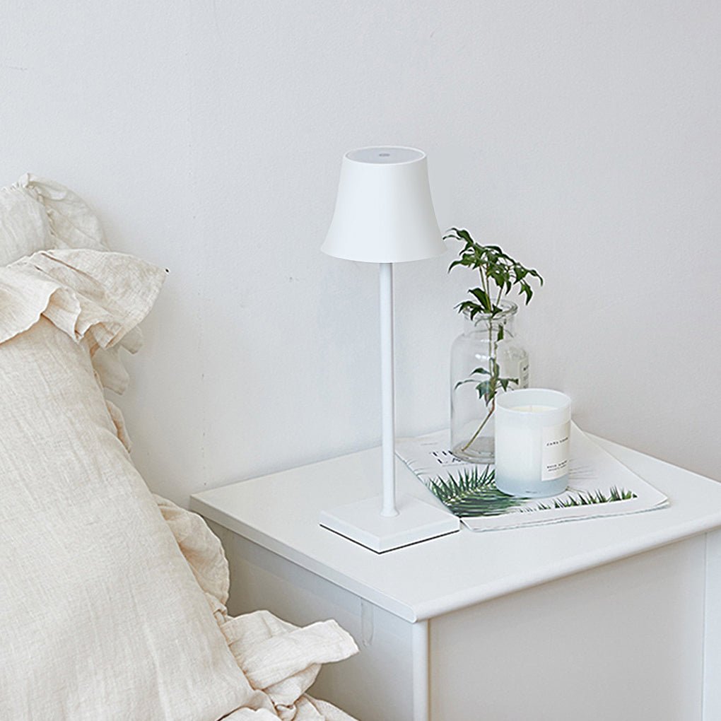 Vesta Cordless Metal Table Lamp (15") - LivingLX