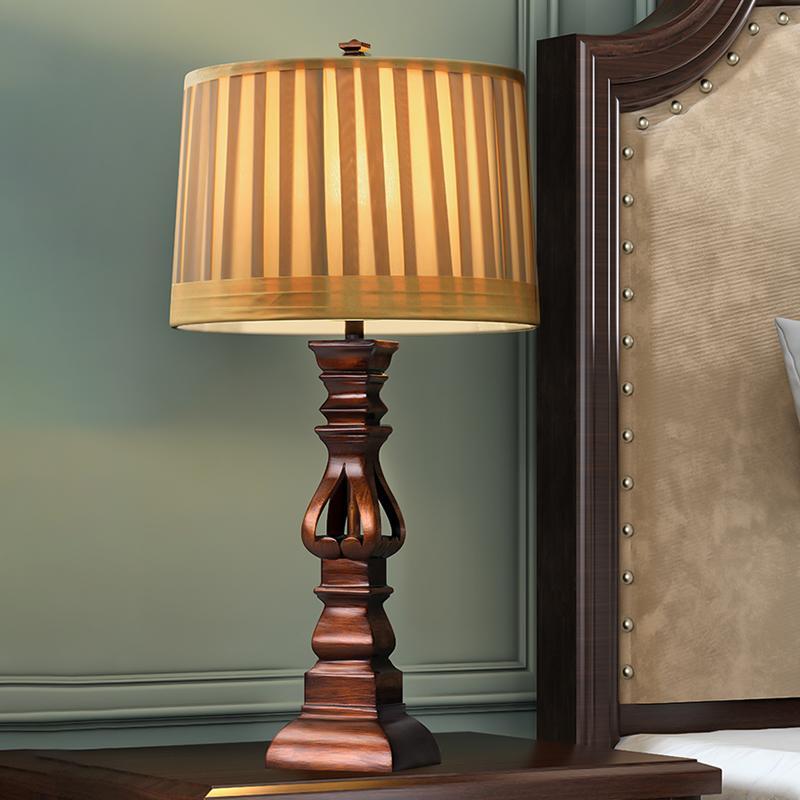 Vintage Wood Table Lamp - view 3