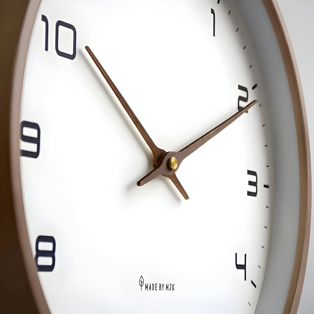 Wall Clock Silent Modern Round Decorative Home Accent - LivingLX