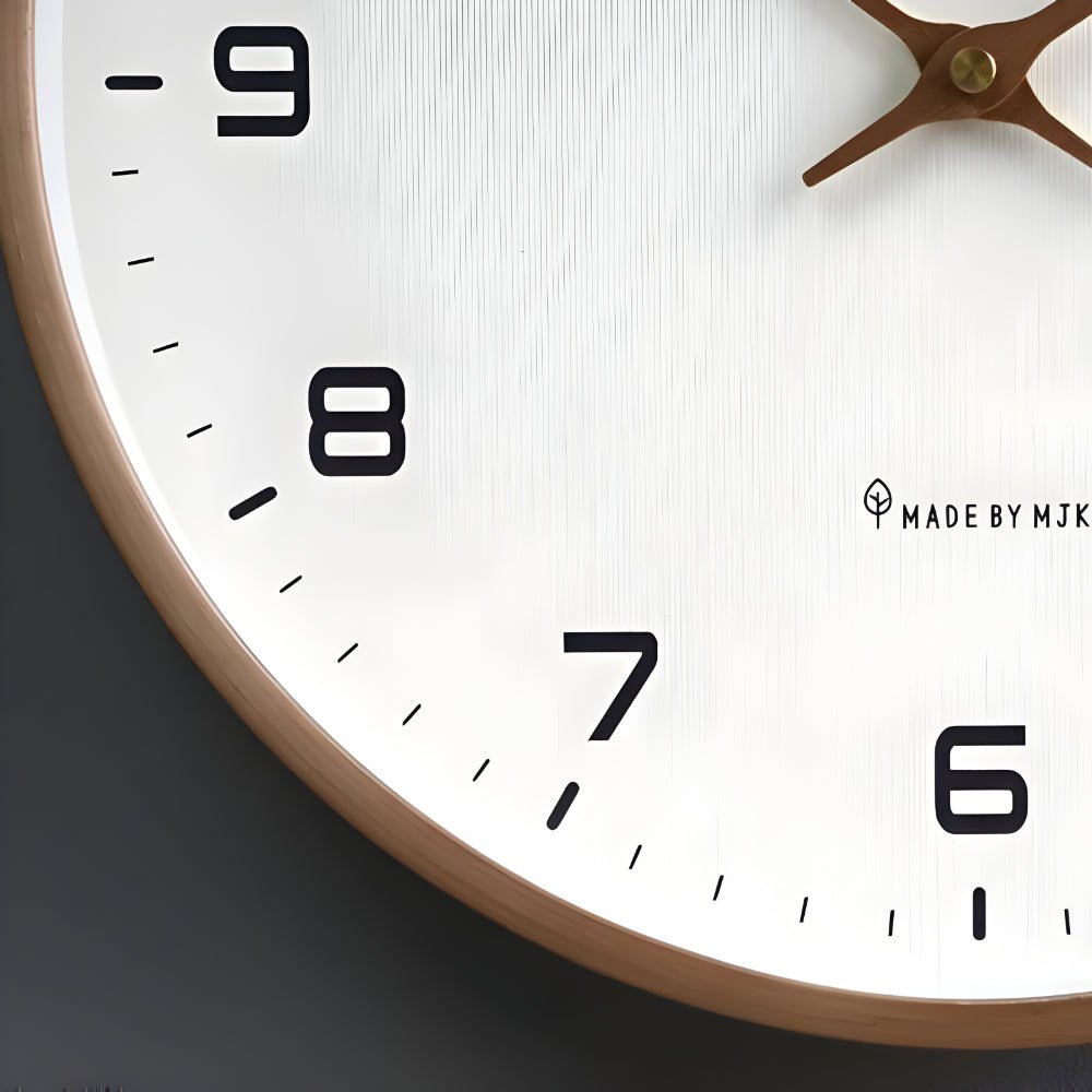 Wall Clock Silent Modern Round Decorative Home Accent - LivingLX