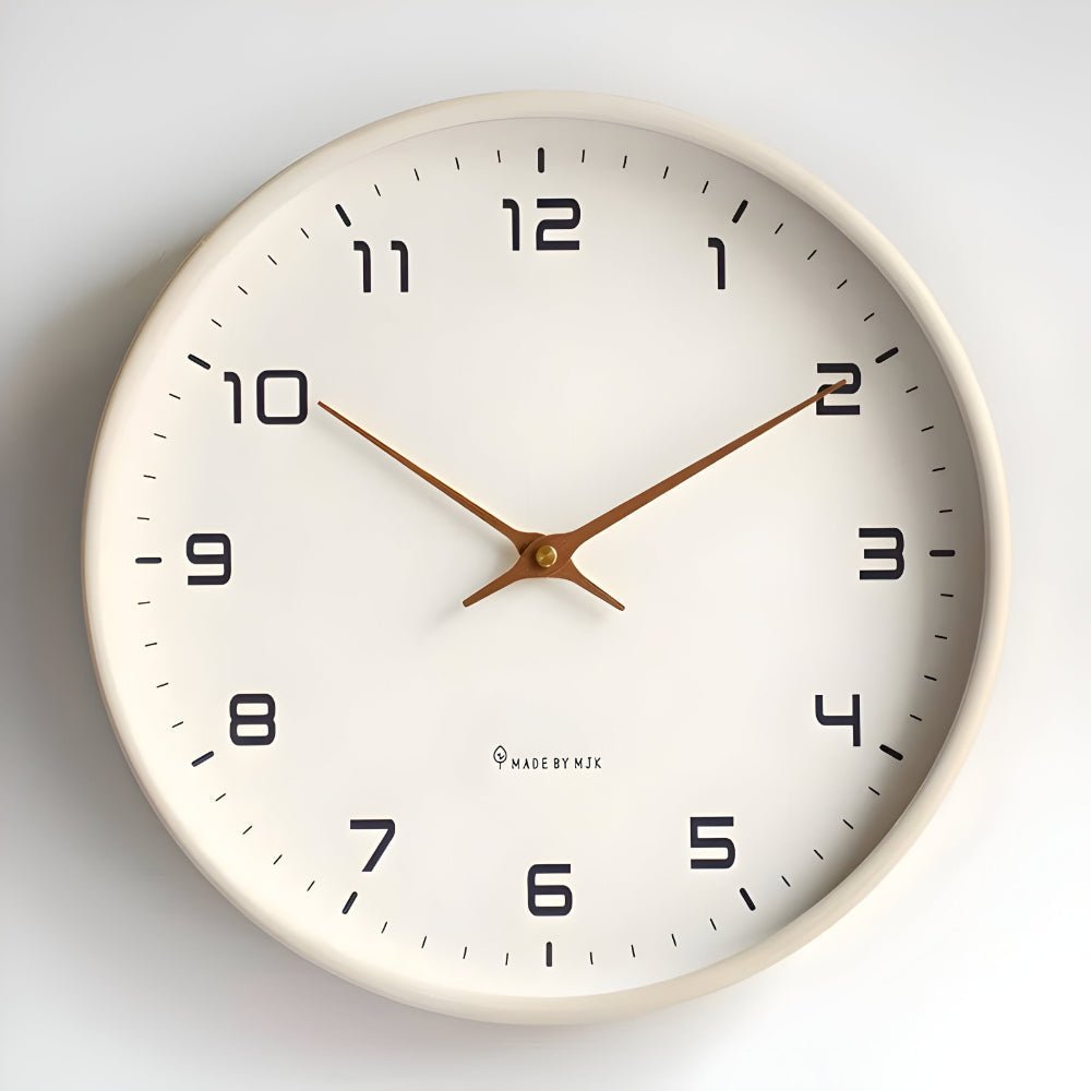 Wall Clock Silent Modern Round Decorative Home Accent - LivingLX
