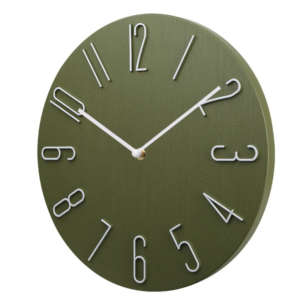 Wall Clock Silent Round Home Office Decor - LivingLX