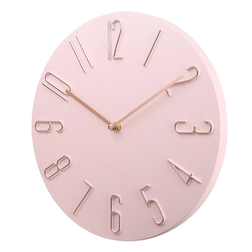 Wall Clock Silent Round Home Office Decor - LivingLX