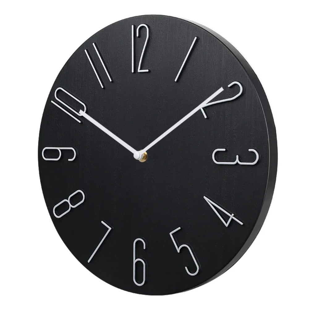 Wall Clock Silent Round Home Office Decor - LivingLX