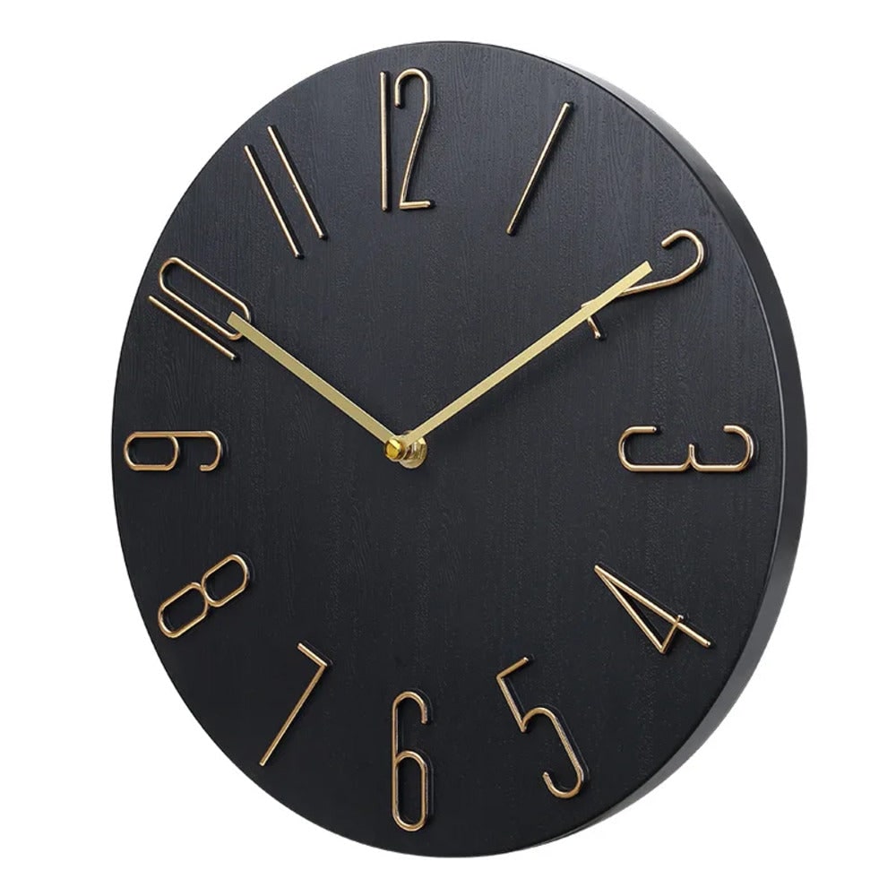 Wall Clock Silent Round Home Office Decor - LivingLX