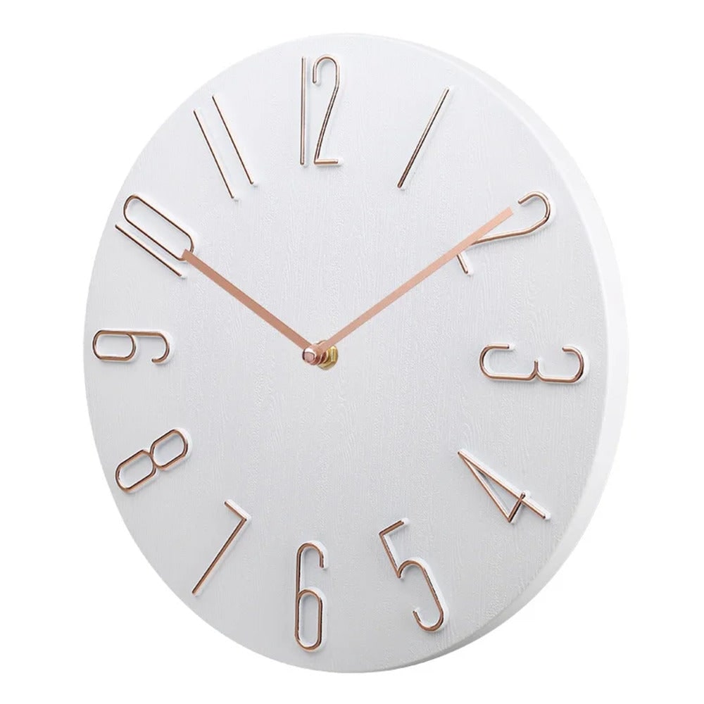 Wall Clock Silent Round Home Office Decor - LivingLX