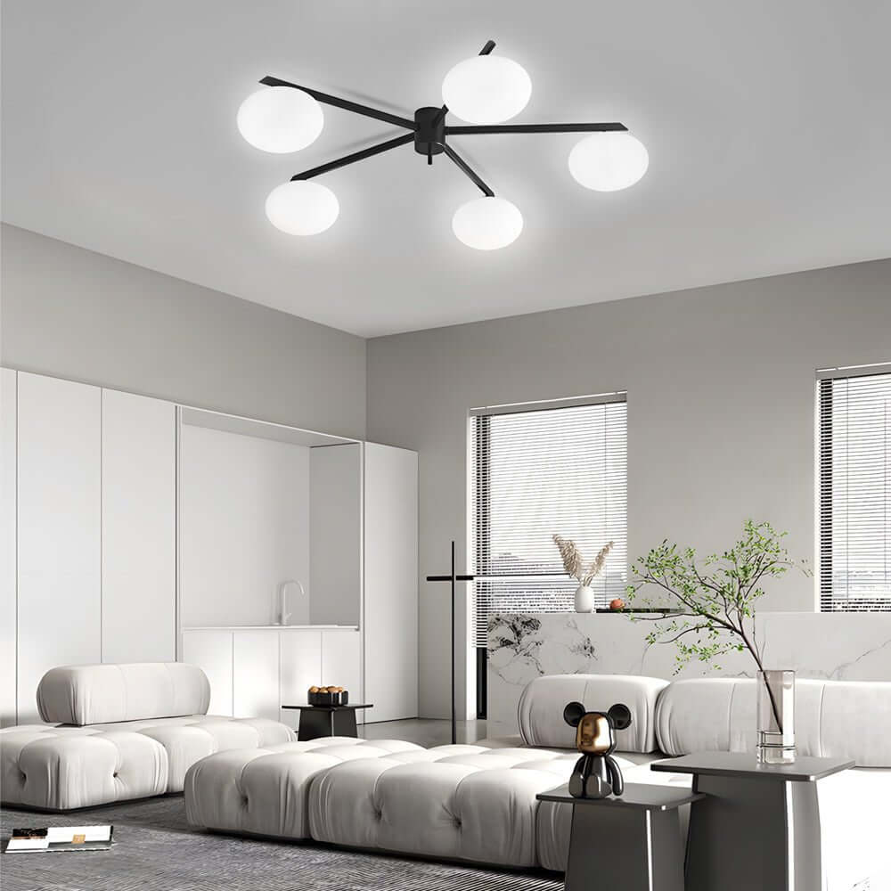 Bijou Bubble Glass Semi-Flush Mount (35"–43")