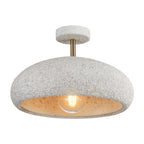 White Wabi-Sabi Semi Flush Ceiling Lamp - view 3