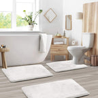 VelvaLuxe Memory Foam 3-Piece Bath Mat Set
