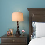 Winslow Bronze Candlestick Table Lamp (24") - LivingLX