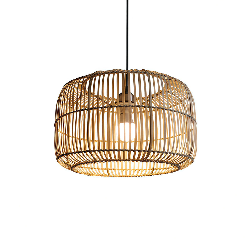 Woven Japanese Minimalist Pendant Light