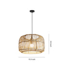 Tatami Woven Bamboo Pendant (16")