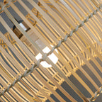Tatami Woven Bamboo Pendant (16")