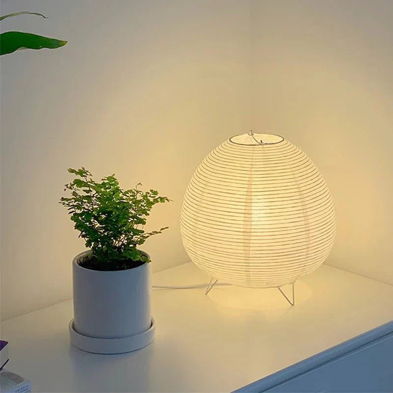 ZenGlow – Elegant Table Lamp in Wabi-Sabi Style for a Calming Interior - LivingLX